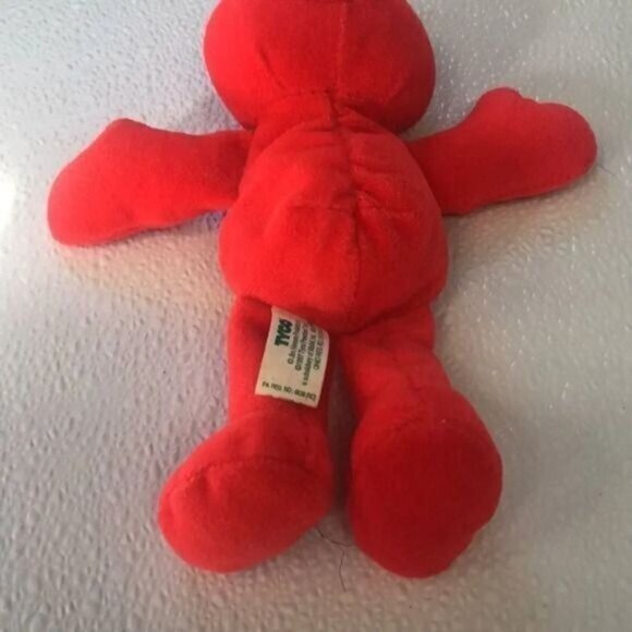 Vintage 1997 Tyco Sesame Street Elmo Plush Toy Stuffed Animal Red - Picture 12 of 13